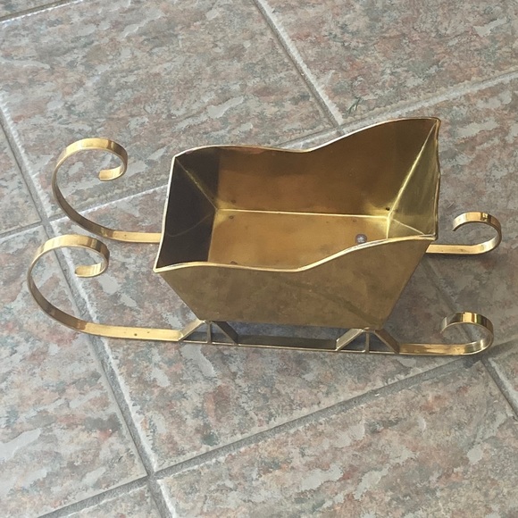 Vintage Brass Sleigh - Picture 5 of 9
